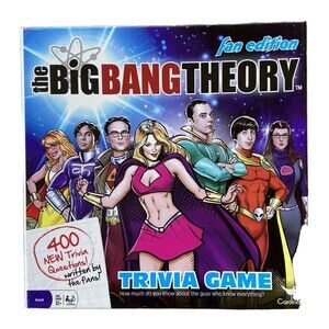 The Big Bang Theory Trivia Board Game Fan Edition All Parts Complete